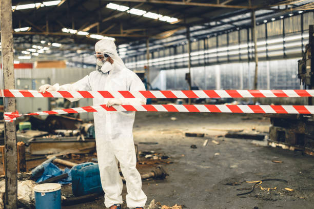 Professional Biohazard technician working in Athens, PA
